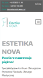 Mobile Screenshot of estetikanova.pl